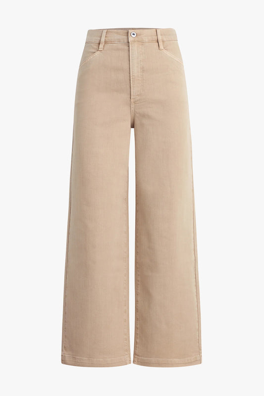 The Mischa Super High Rise Wideleg Ankle, French Oak