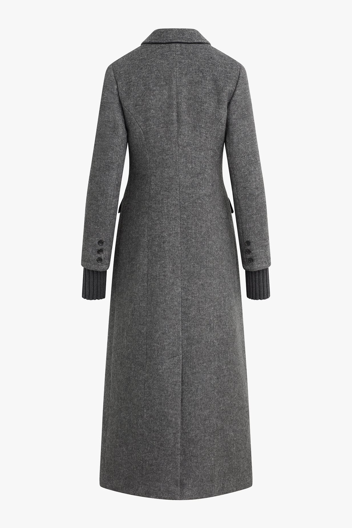 The City Coat Petite, Grey Twill