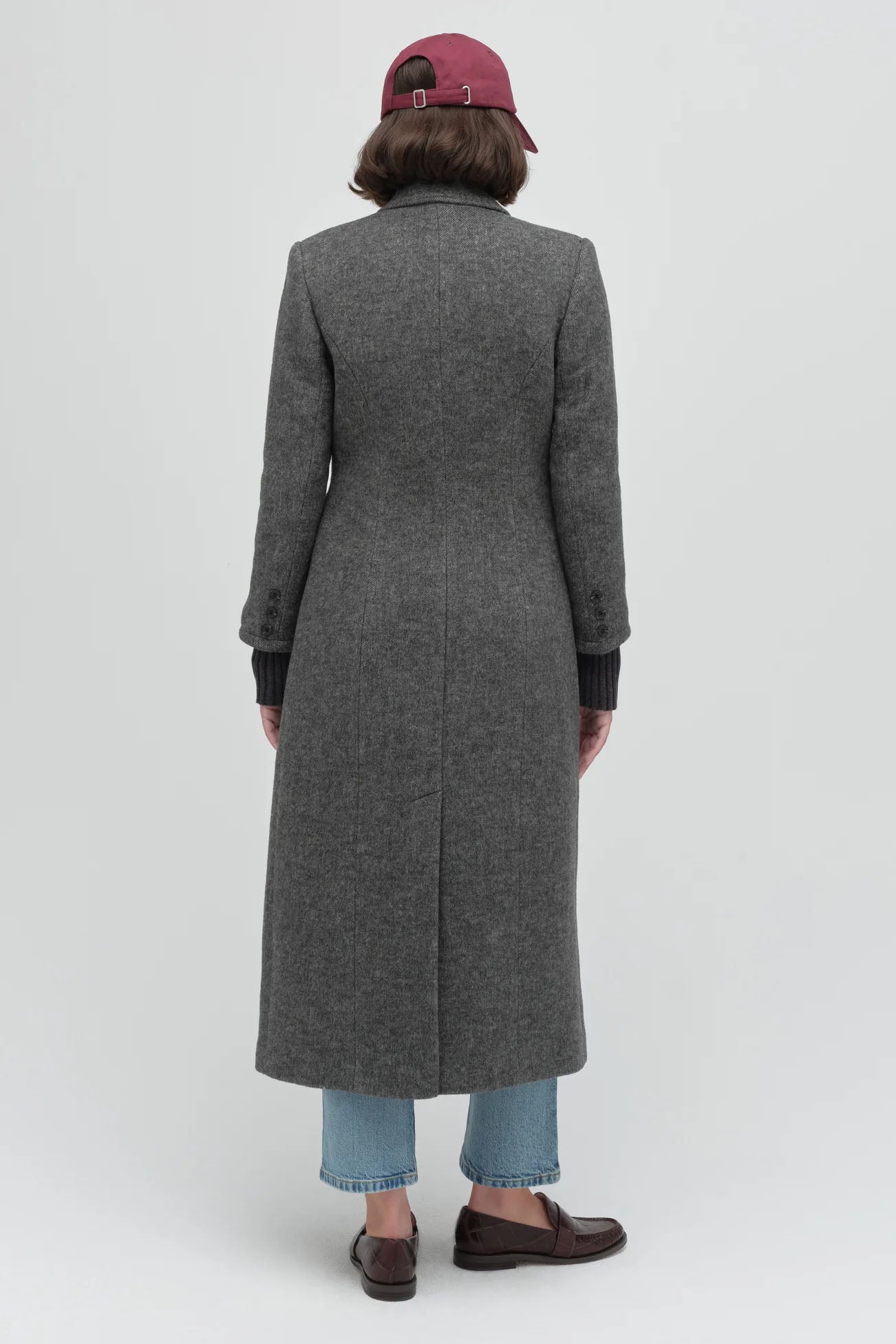 The City Coat Petite, Grey Twill