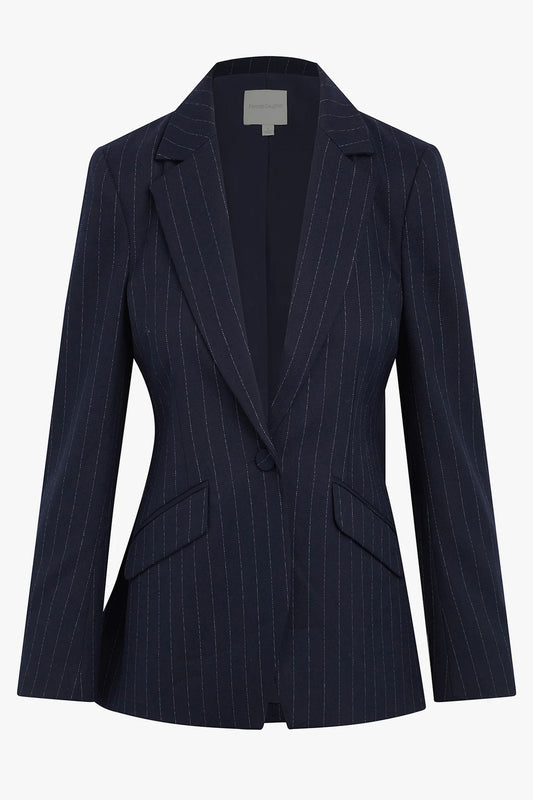 The Favorite Blazer, Navy Pinstripe