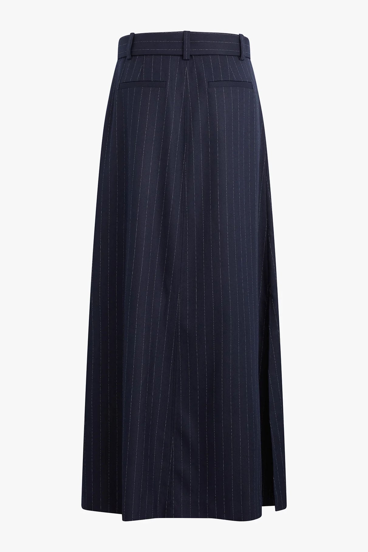 The Gabby Skirt, Navy Pinstripe