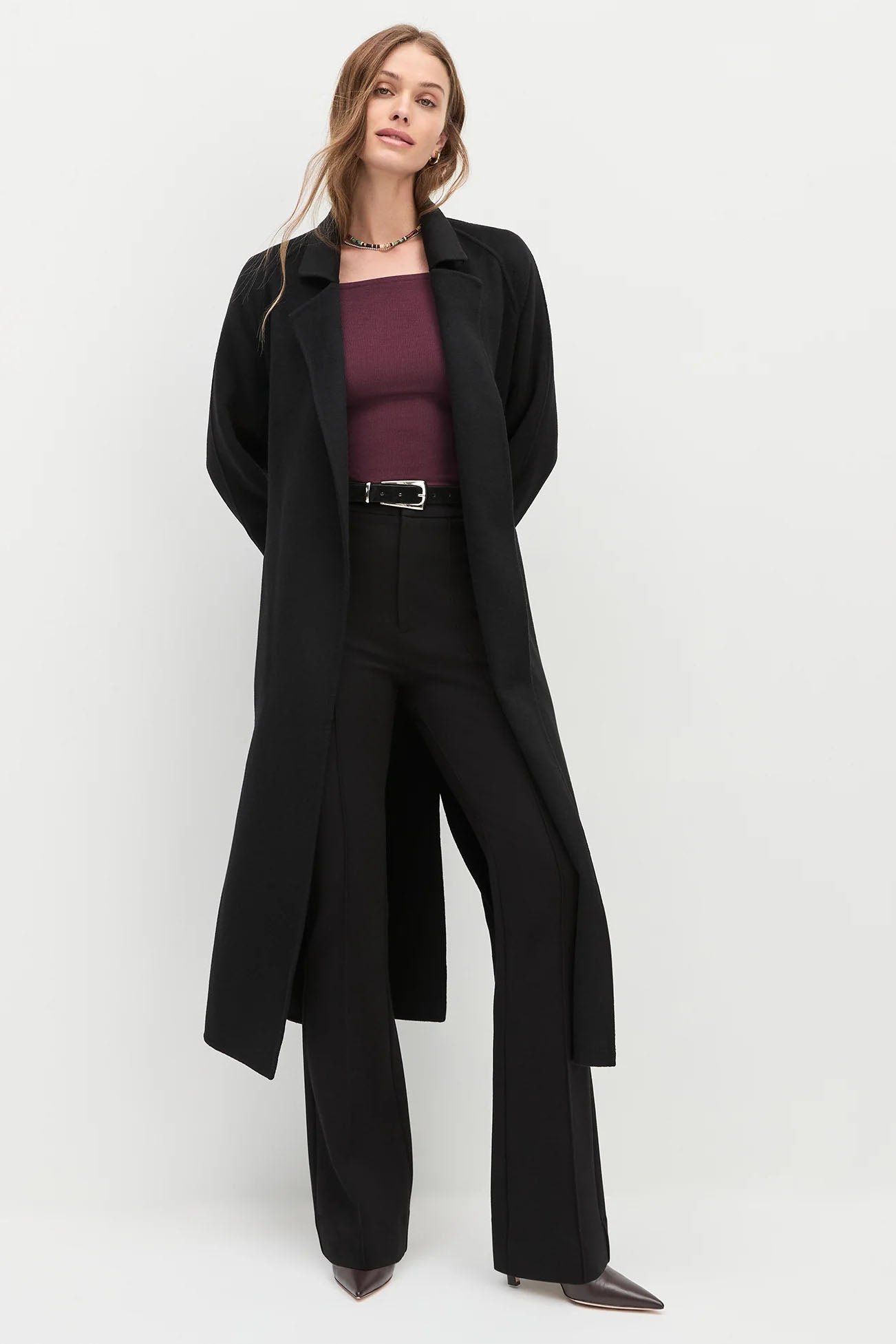 Sara Top, Burgundy Dahlia