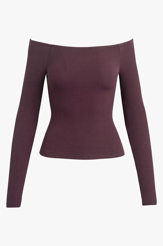 Sara Top, Burgundy Dahlia