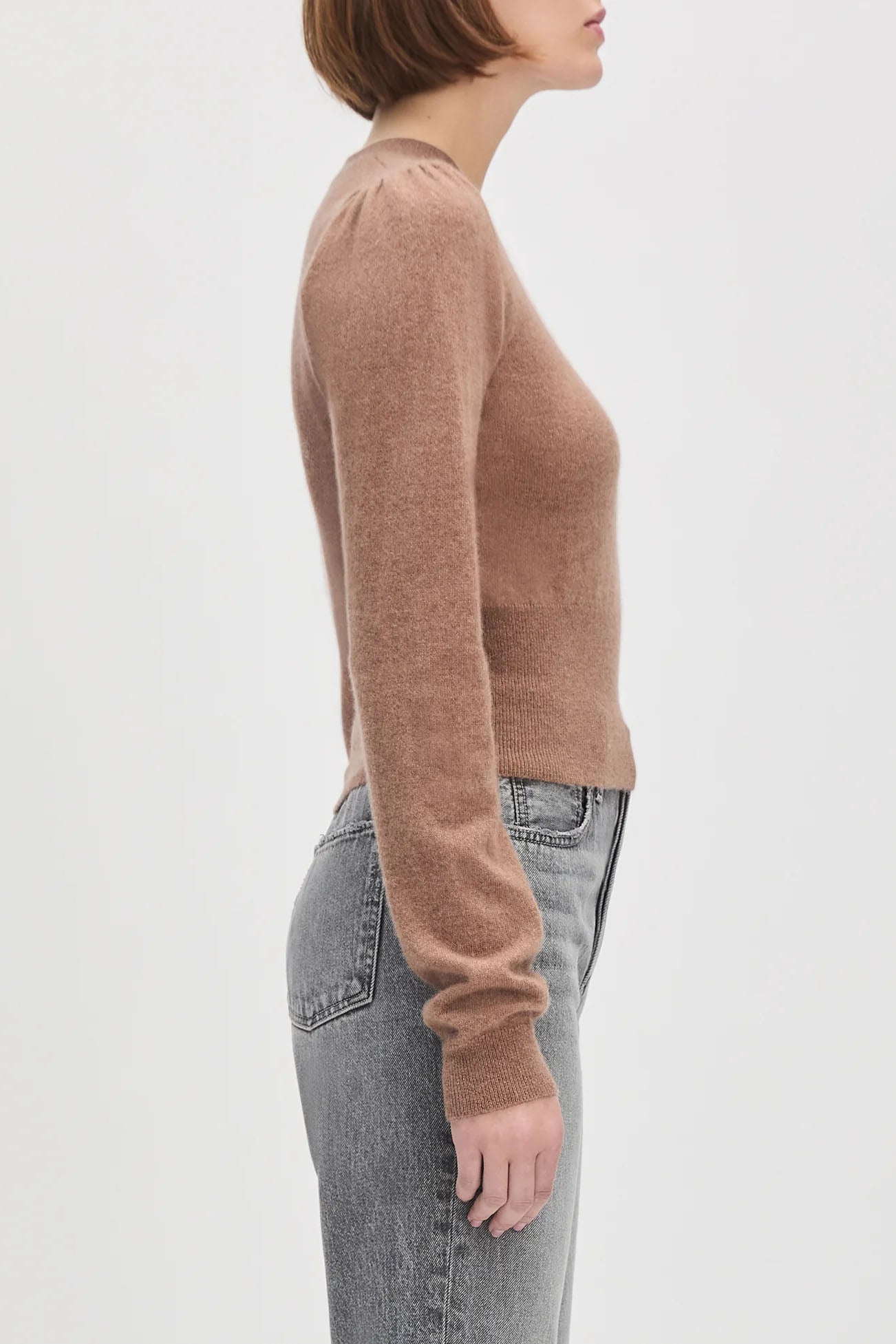 The Elena Long Sleeve Top, Mocha