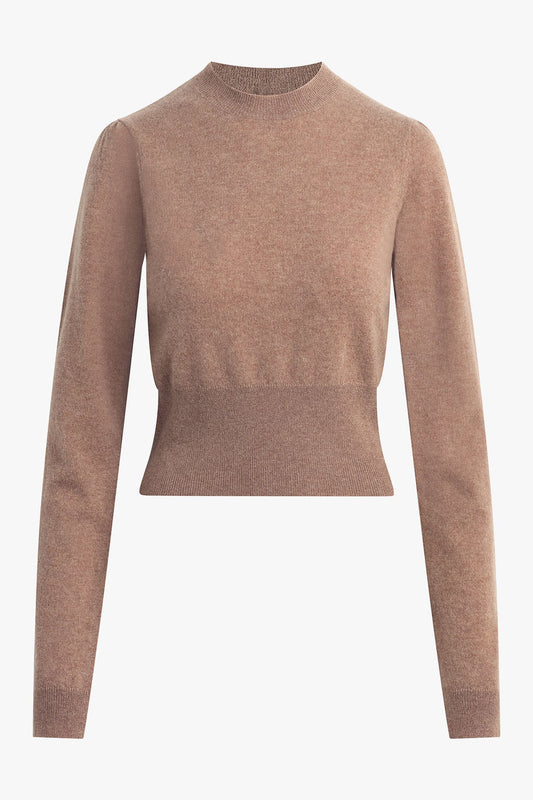 The Elena Long Sleeve Top, Mocha