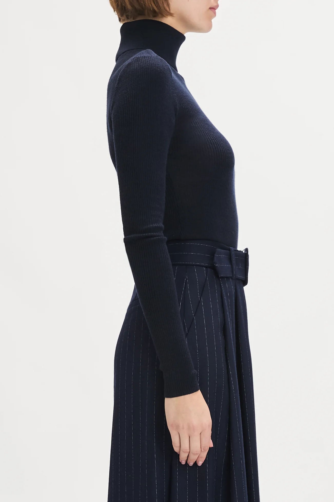 Amelia Long Sleeve Top, Navy