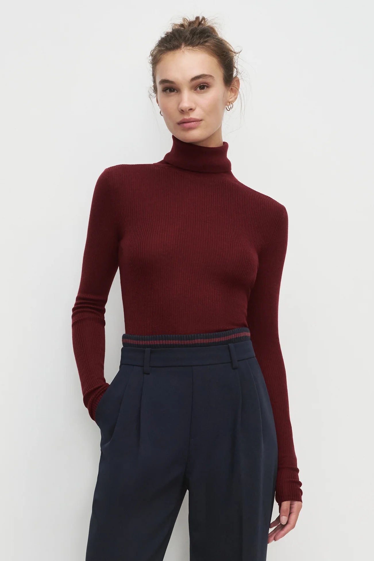 The Amelia Long Sleeve Top, Vino