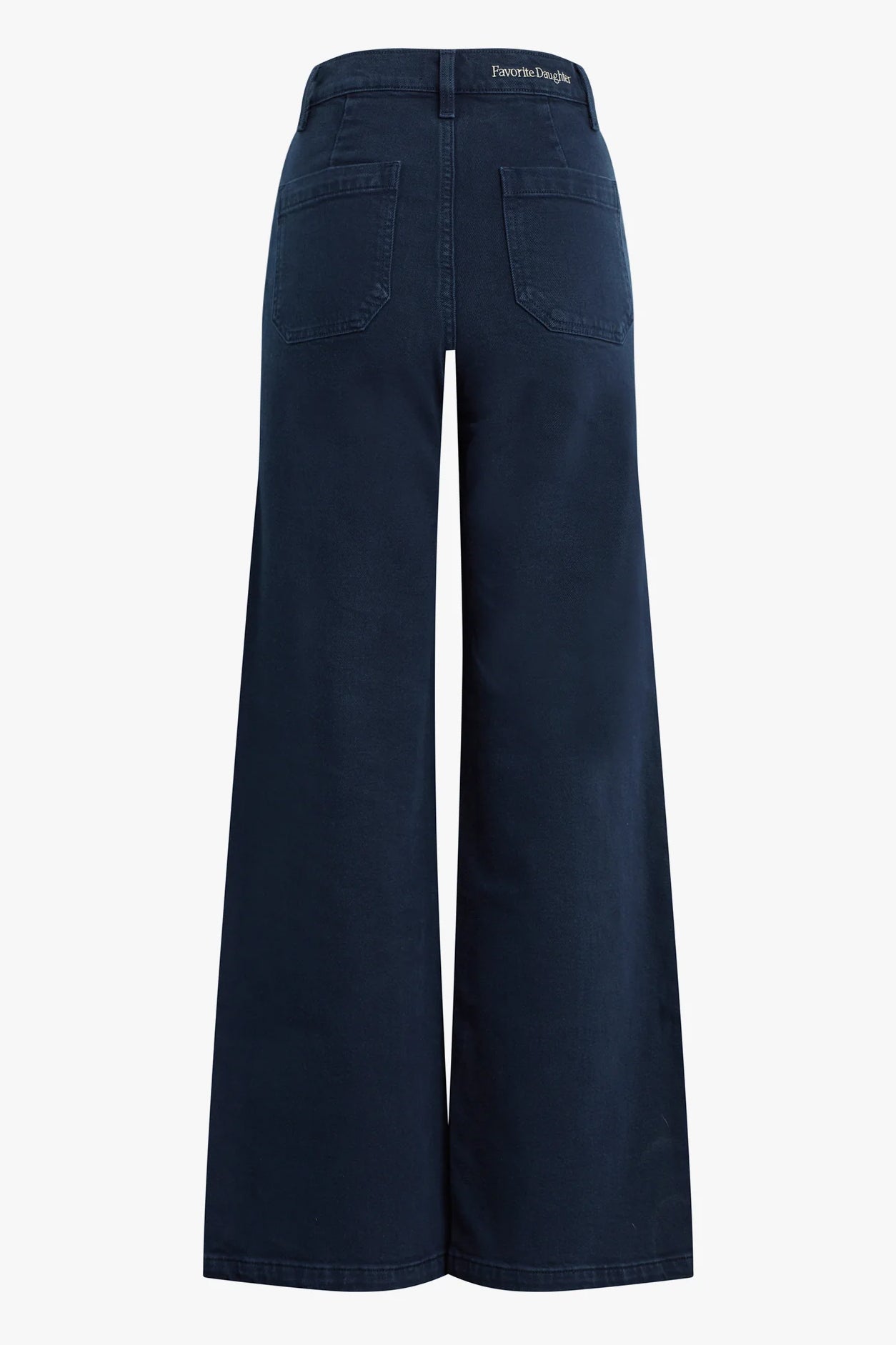 The Mischa Super High Rise Wideleg Ankle, Navy