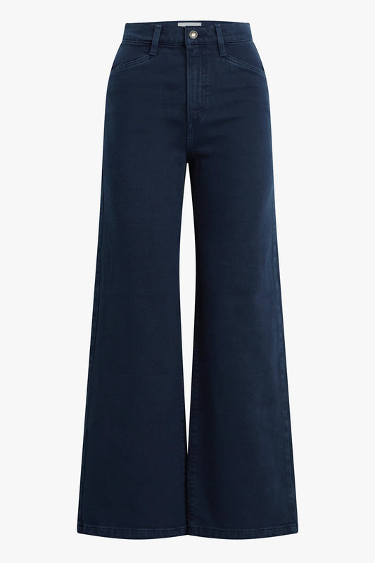 The Mischa Super High Rise Wideleg Ankle, Navy