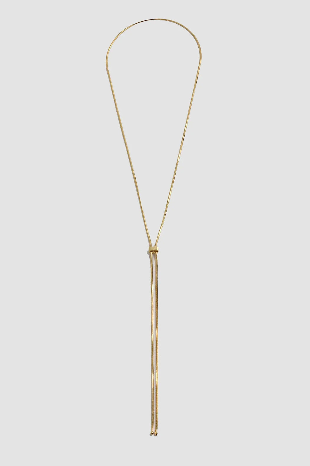 Bolo Pendant Necklace, Gold