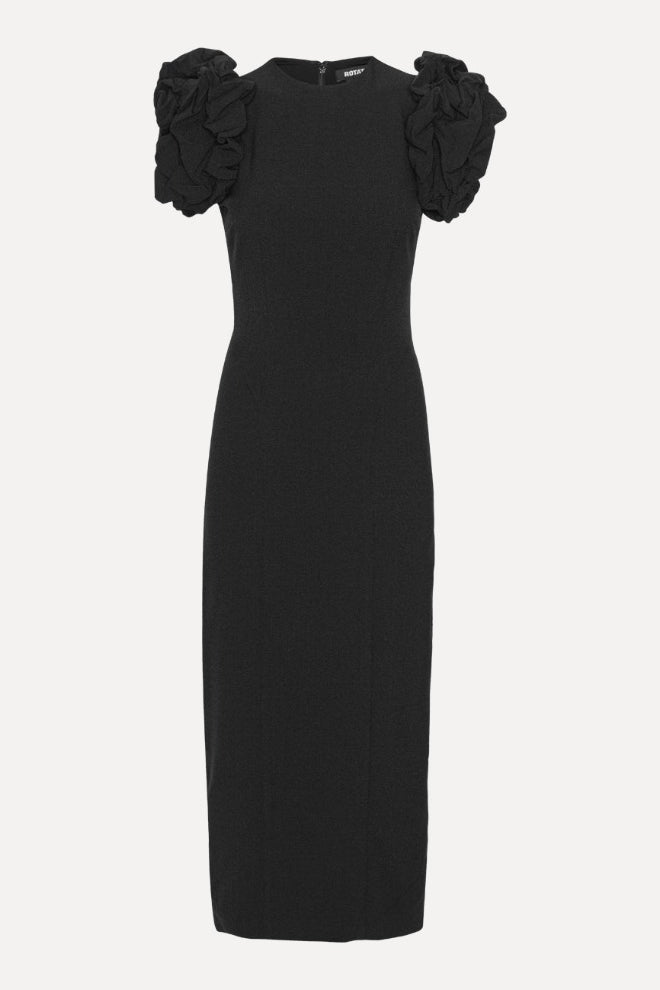 Midi Puff Sleeve Dress