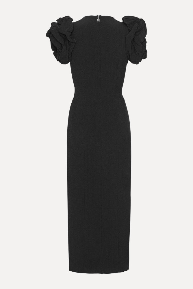 Midi Puff Sleeve Dress
