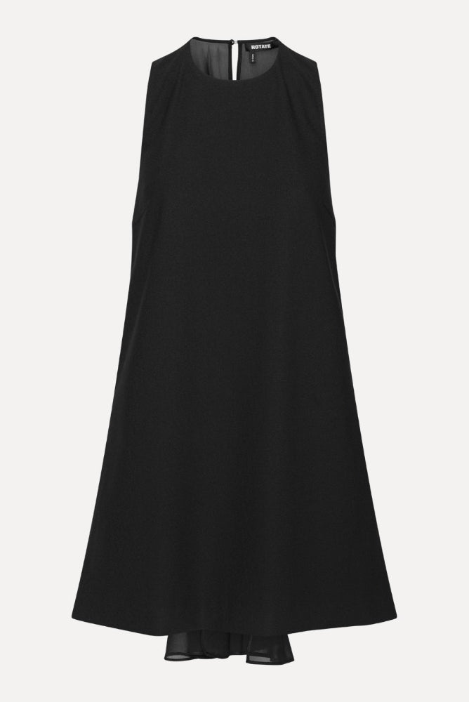 Crepe Mini A-Line Dress