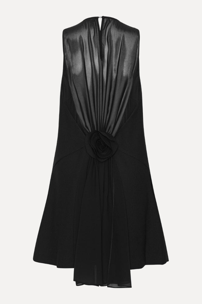 Crepe Mini A-Line Dress