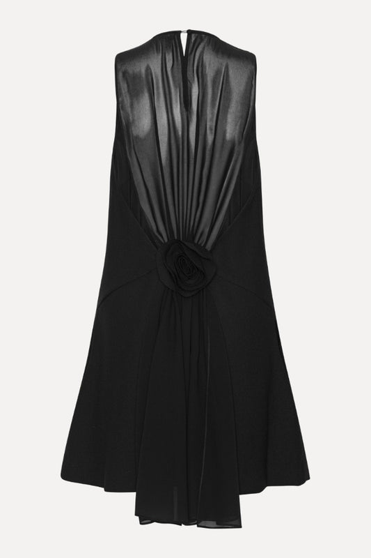 Crepe Mini A-Line Dress