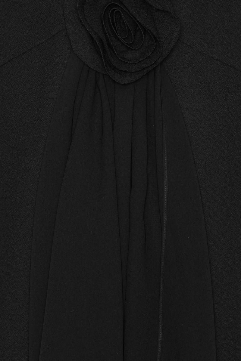 Crepe Mini A-Line Dress