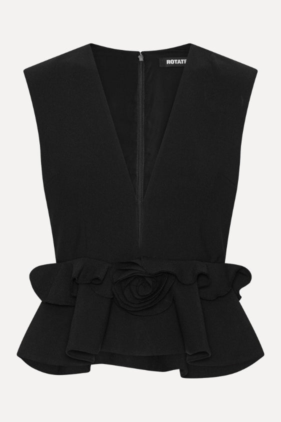V-Neck Flower Top