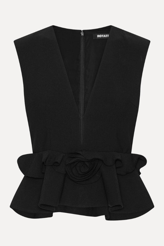 V-Neck Flower Top
