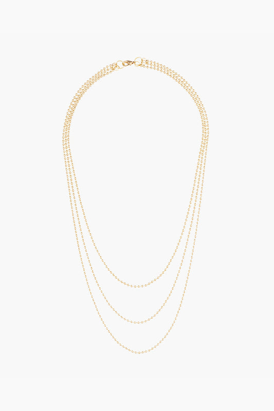 2mm Layered Ball Chain Necklace