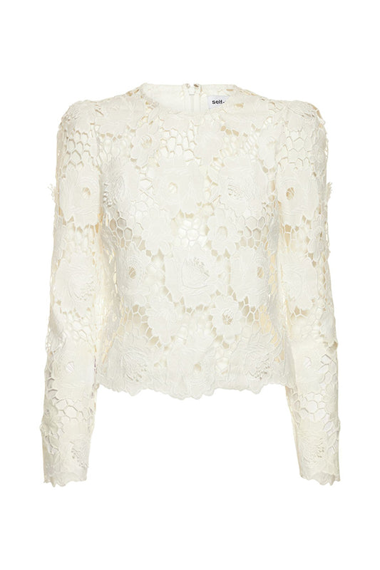 3D Cotton Lace Top