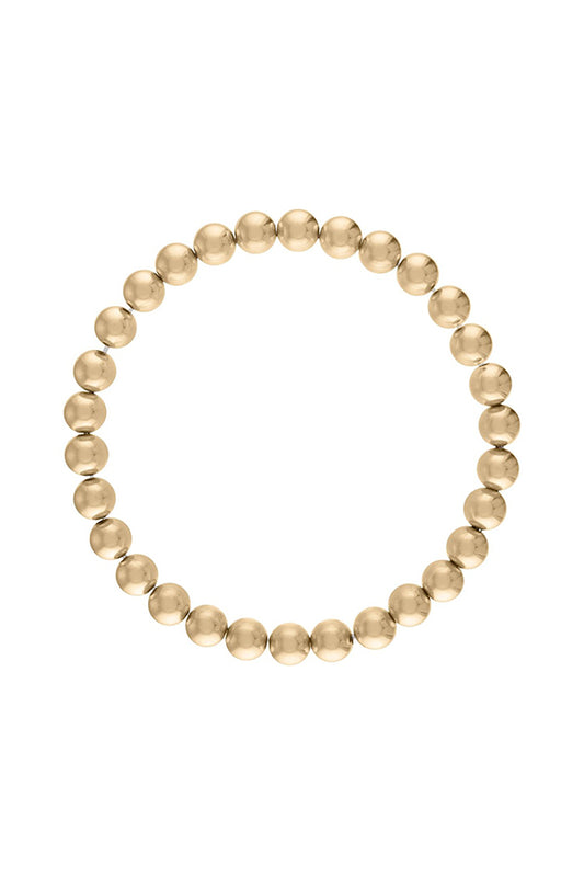 6MM Gold Ball Bracelet